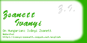 zsanett ivanyi business card