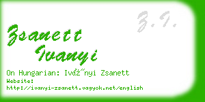 zsanett ivanyi business card